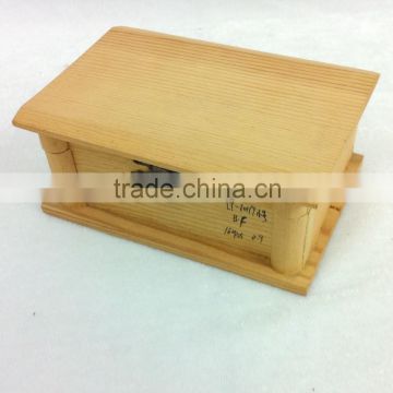 unfinished wooden box metal lock wholesale pine