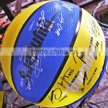 standard size 7 shiny rubber basketball