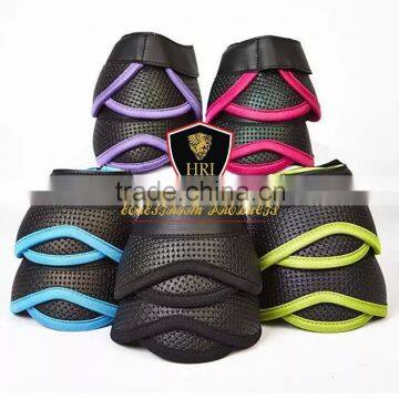 Neoprene with Air Mesh Leather Horse Bell Boots/ Neoprene Horse Over reach Boots / Neoprene Colors bell boots/over reach boots