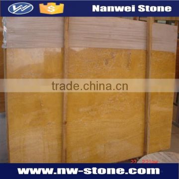 High quality golden travertine marble,travertine marble top polished slabs