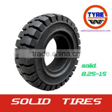 8.25-15 Forklift bias nylon solid tire/tyres made in Qingdao