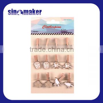 Wooden photo Clips Wood mini Clips Wood Peg Clothespins