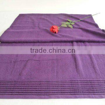 100% cotton bath towel with chenille in border