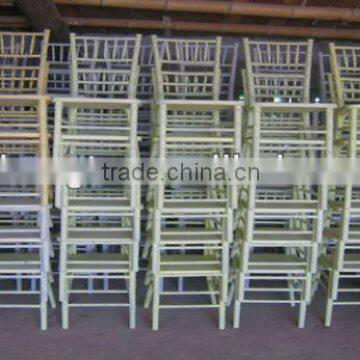 modern white wood wedding chairs