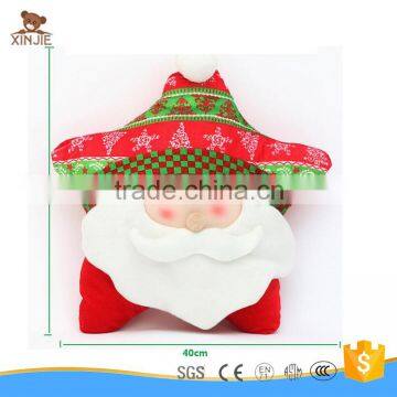 custom star shape christmas santa claus decorative pillow