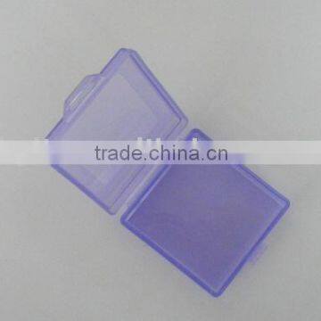 square shape plastic pill box with one cabin