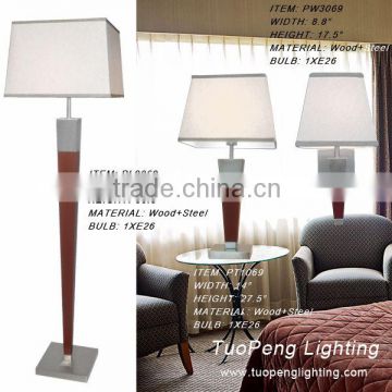 new design wooden lighting table lamp with hotel
