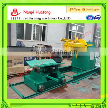 5 T Roll forming machine Of hydraulic uncoil machine with car