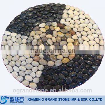 Elegant Polished Pebble Stone Bath Mats