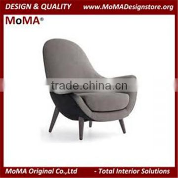 MA-SD115 Modern Living Room Relax Wing Chair With Solid Wood Legs