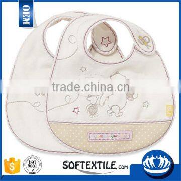china wholesale quick-dry water absorb baby bibs with snaps