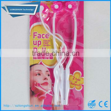 Cheapest mini flower hand held face and chin roller massager