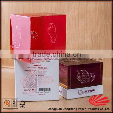 Strawberry shaped gift box packaging