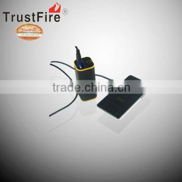 2013 TrustFire E01 4000mah 4800mah universal portable power pack black for mobile devices ,Micro, flashlight