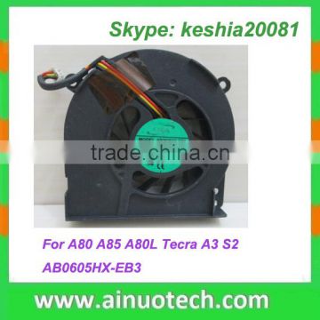 laptop parts cpu cooling fans for Toshiba A80 A85 A80L Tecra A3 S2 AB0605HX-EB3