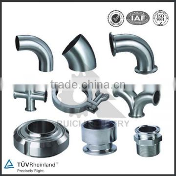 SS304 high quality food grade steel pipe fitting elbow