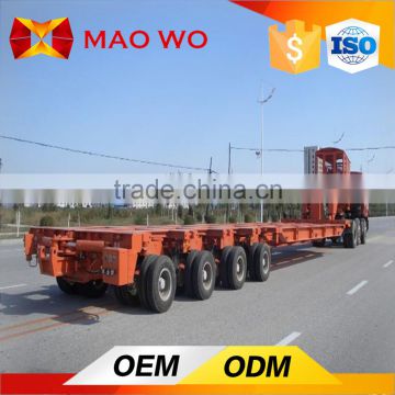 High quality China flatbed semi trailer and 8 axles low bed semi trailers for sale