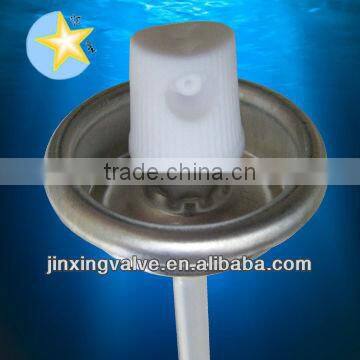 tinplate can silicone aerosol valve with nozzle