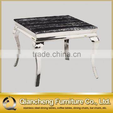 Simple appearance four legs side table with marble top 858#