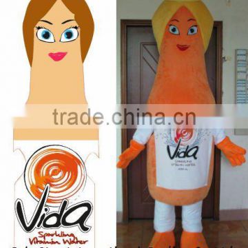 Leading quality custom bottle costume/bottle mascot