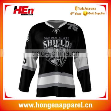 Hongen apparel popular sales hockey jersey good breathable durable comforable UK ice hockey jersey