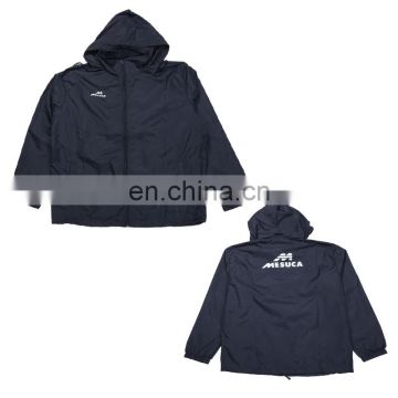 Custom lightweight nylon outdoor men's windbreaker jacket with hooded