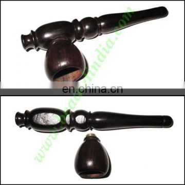 Handmade real ebony wood smoking pipe, size : 4 inch pipe