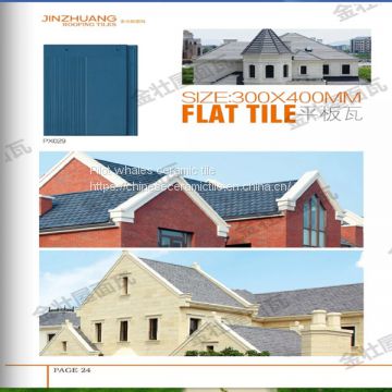 Manufacturer Roofing Flat Ceramic Tile Wholesale European Villa Style Flat Tile