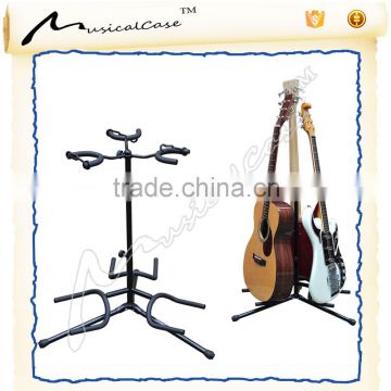 Three hanger tripod guitar stand