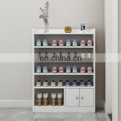 Wooden White Shoes Rack Cabinet Modern Home Furniture