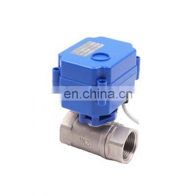 2 way Motorized Control Electric Actuator Electrically Ball Valve for water pipes HVAC FCU