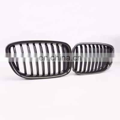 Carbon Fiber front bumper grill for BMW GT  single Slat M5 style grille for BMW 5 series GT F07 2009-2019