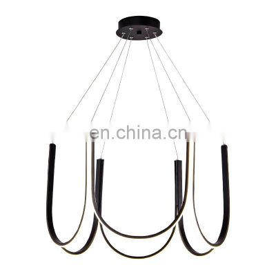 Modern Minimalist U Shape LED Pendant Light Living Room LED Chandelier Dining Room Bedroom Luxury Hanging Lamp