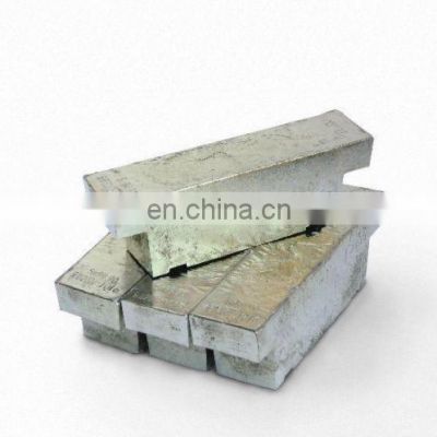 factories in china aluminum alloy ingot alsi9cu3 fe a7 99.7% and a8 99.8% aluminum block