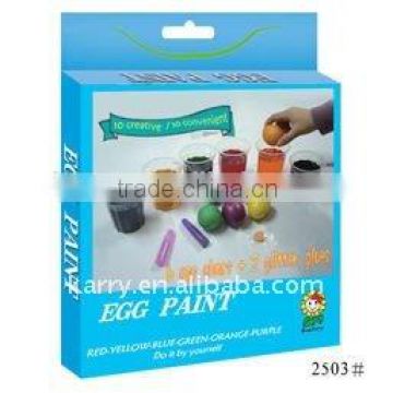 supply DIY PVC,PP materials easter egg paint ,instant solid egg color set