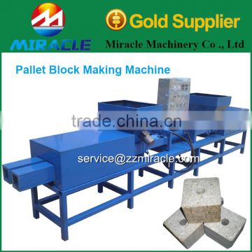 Compressed wood blocks machine from wood processing line