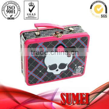 tin lunch box with handle