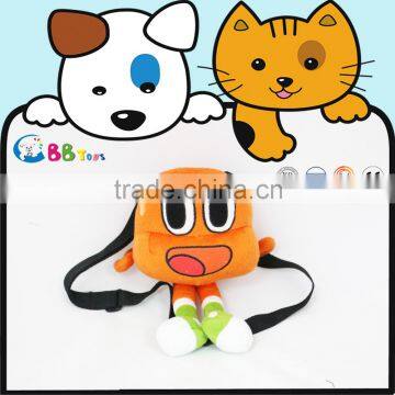 best selling cute big eyes plush backpack plush alien toy