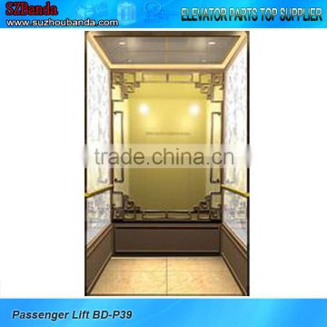 Luxurious Elevator 600kg / Lift cabin / elevator parts