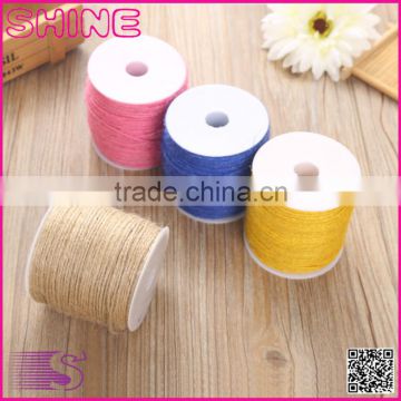 Customized Jute Burlap colourful fancy simple gift wrapping DIY decoration burlap roll
