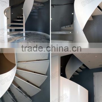 Interior Stairs Design,Helical Wooden Staircase With Anti-Slip Strip For Stairs