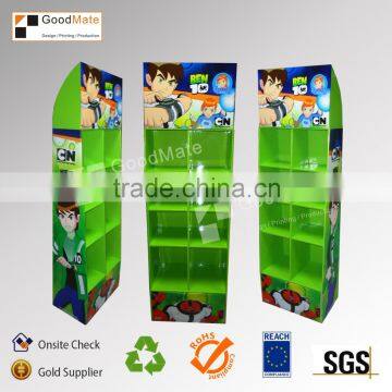 POP UP 8 cells cardboard stationary display stand