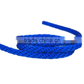 solid braided 6mm polypropylene blue