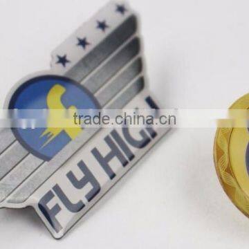Custom design stainless iron metal pin badge