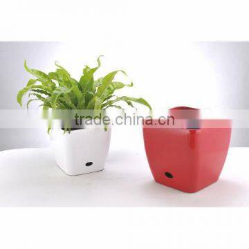 2016 hot sales fashion Indoor Plastic Flowerpot for potting