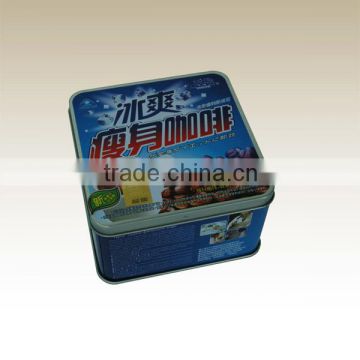 wholesale health care medicine square metal tin box for packing