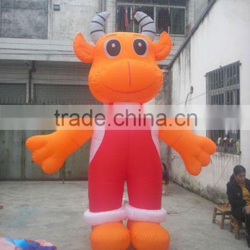 inflatable cow mascot costume
