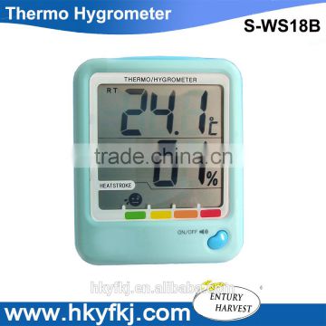 Big LCD comfort level display thermohygrograph digital hygrometer thermometer(S-WS18B)