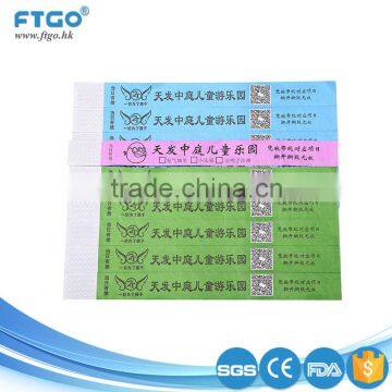 factory direct sale full color tyvek waterproof paper wristband