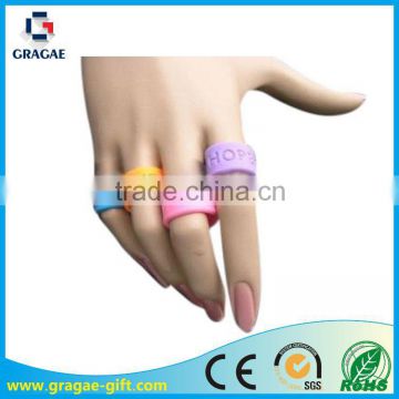 Promotional Custom silicone rubber Finger Rings